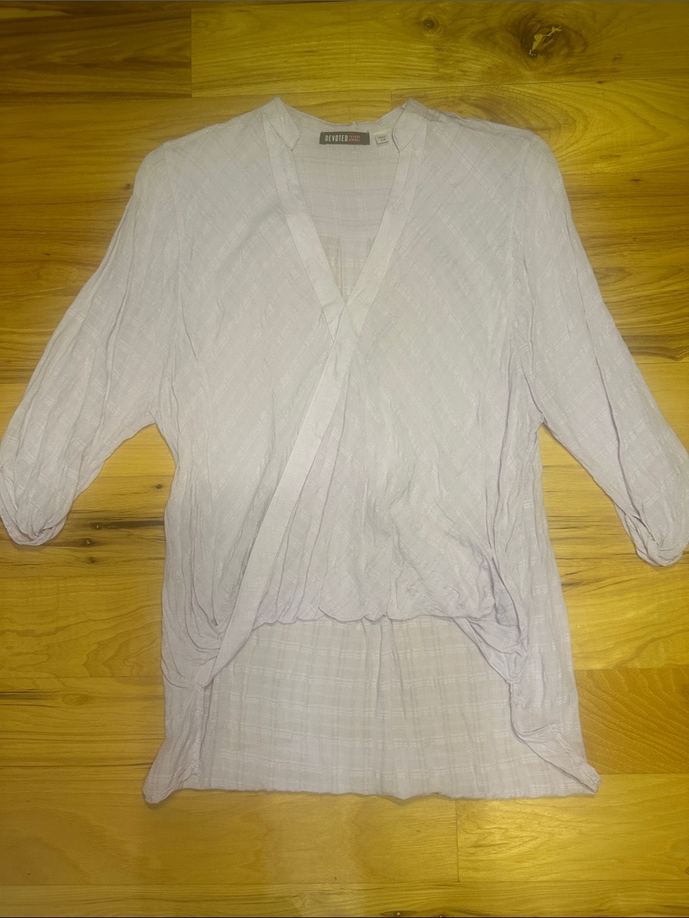 Devoted-Lilac Wrap-Front Women's Top